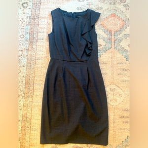 J Crew Charcoal grey wool dress size 2
